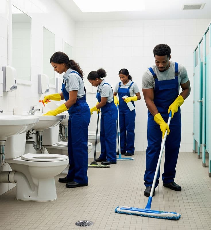 Our team cleaning 3